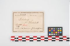Etikett zu Eisengürtelhaken (NHMW-PRAE-024028)